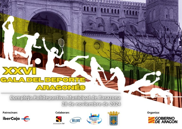 La Gala del Deporte Aragonés se celebrará en Tarazona el próximo 28 de noviembre