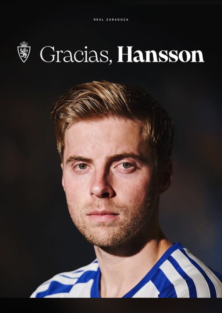 Emil Hansson deja el Real Zaragoza por motivos personales
