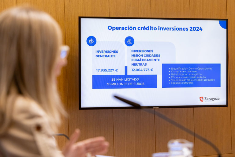 El Ayuntamiento de Zaragoza cubre la financiación necesaria para las inversiones del Presupuesto 2024