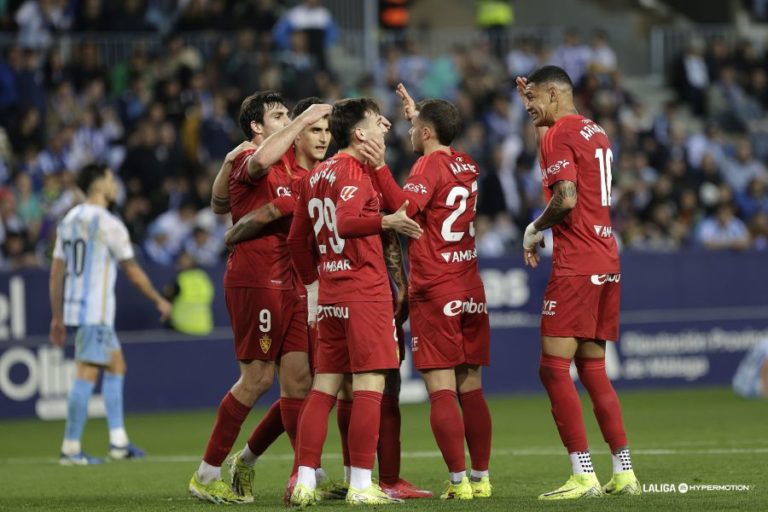 El Real Zaragoza revive en La Rosaleda