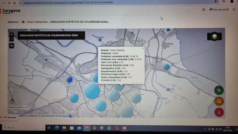 Zaragoza presenta su primer gemelo digital para medir la vulnerabilidad