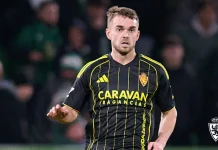 Mario Soberón, nueva baja en el Real Zaragoza por una elongación en el sóleo