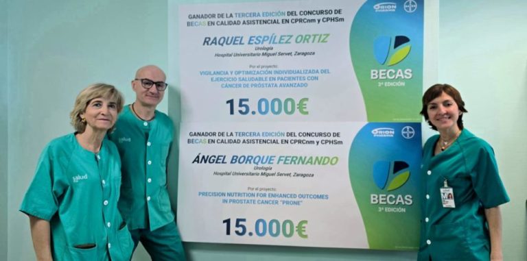 El Hospital Miguel Servet recibe dos becas por la atención al cáncer de próstata