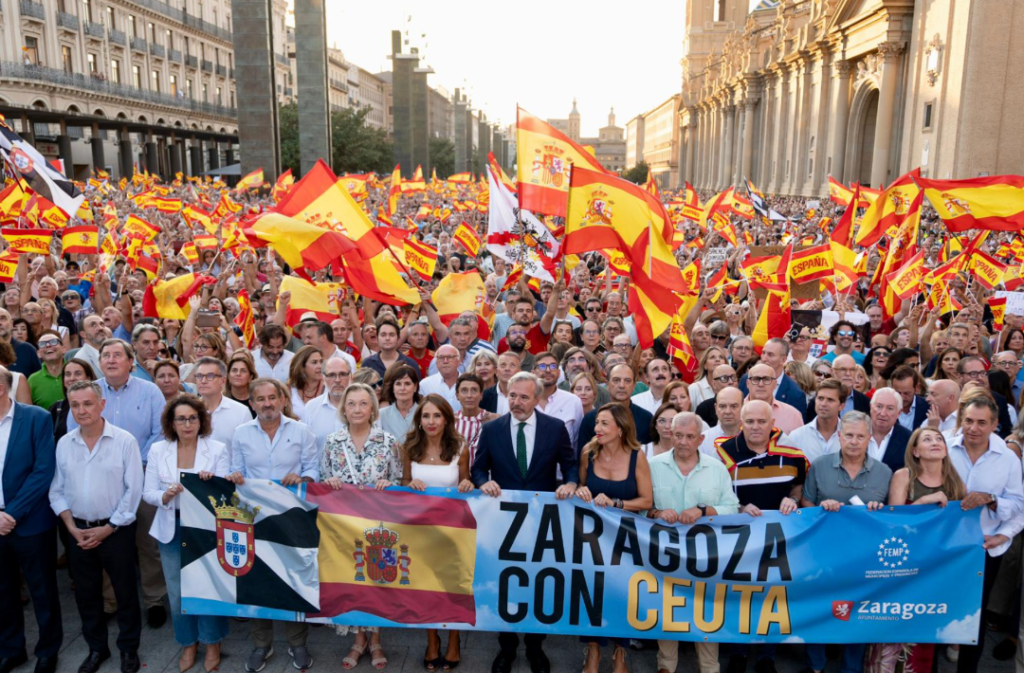 pancarta zaragoza con ceuta