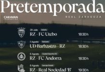 El Real Zaragoza confirma los horarios de sus ocho amistosos de pretemporada