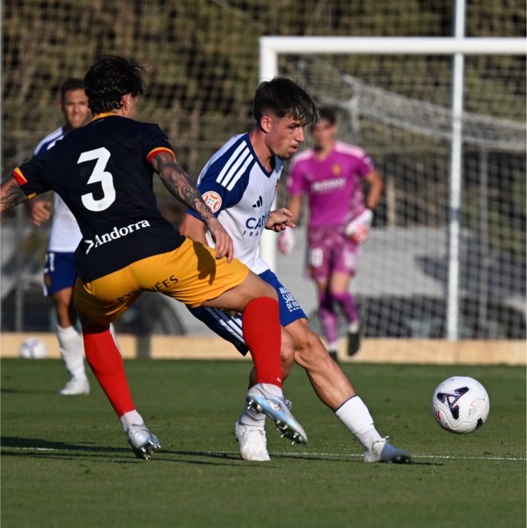 El Real Zaragoza cae ante el Andorra en la Ciudad Deportiva
