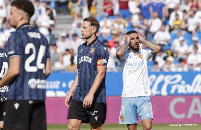 El Zaragoza se hunde en su propia mediocridad y deja escapar otra final ante un Ceuta con diez (2-2)