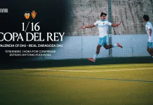 El Real Zaragoza Juvenil se medirá al Valencia en dieciseisavos de la Copa del Rey