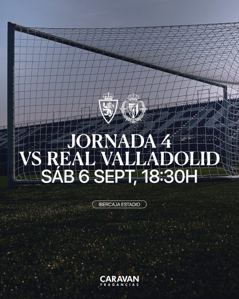 Confirmado el horario de la jornada 4 para el Real Zaragoza-Valladolid
