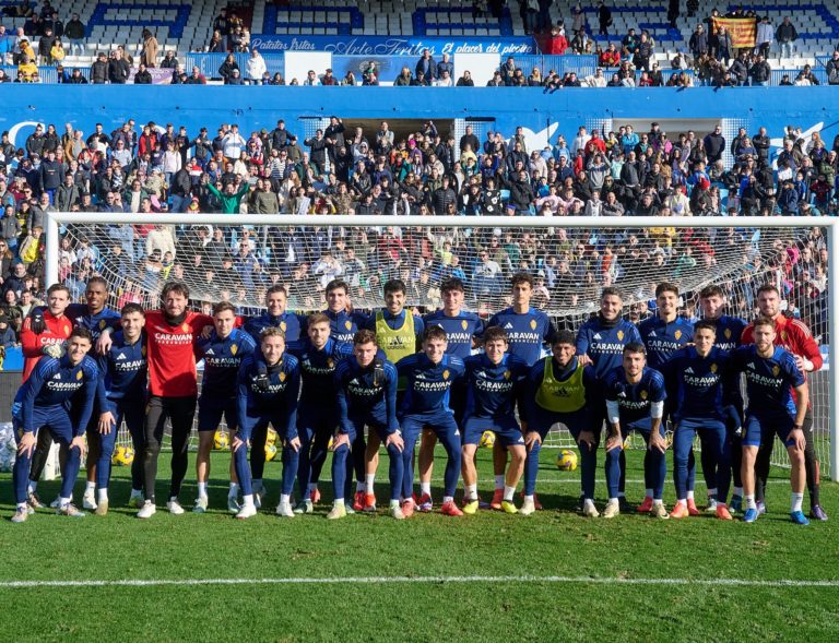Un entrenamiento mágico en La Romareda