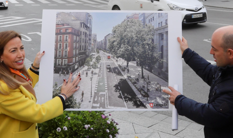 Zaragoza transformará el Coso y la Plaza de San Miguel en un espacio más peatonal y sostenible