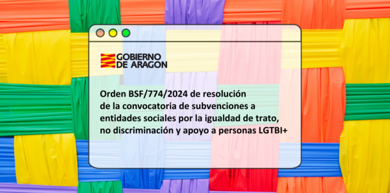 Aprobadas las ayudas para igualdad de trato y no discriminación LGTBI+