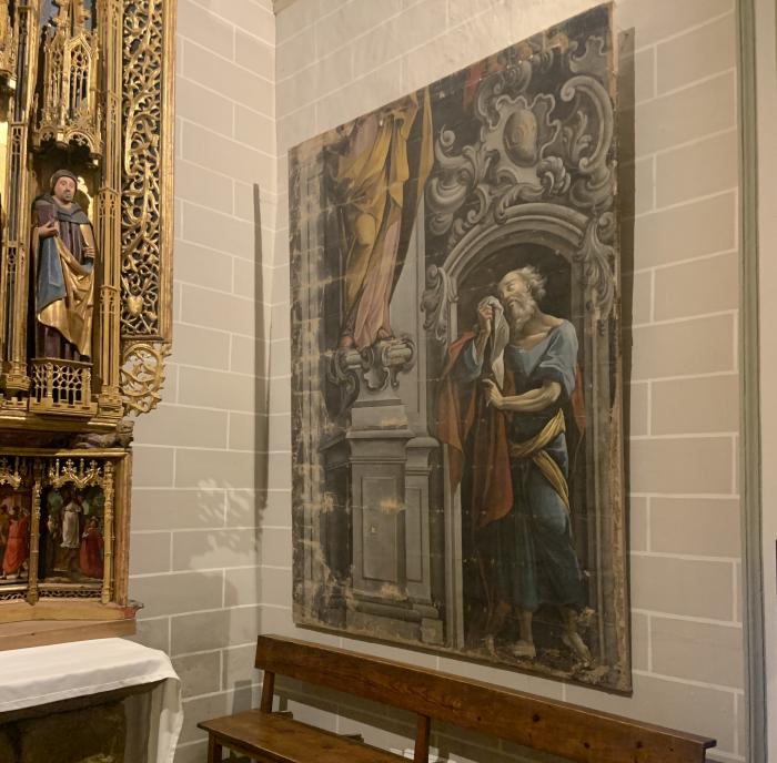 Restauración del Monumento de Semana Santa de Bolea en marcha