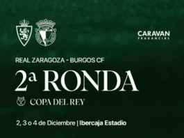 El Real Zaragoza se medirá al Burgos CF en la segunda ronda de la Copa del Rey
