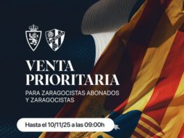 Ya a la venta las entradas prioritarias para abonados para el Real Zaragoza-Huesca SD