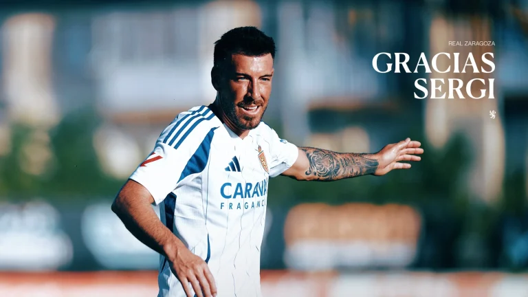 Sergi Enrich se despide del Real Zaragoza tras dos temporadas