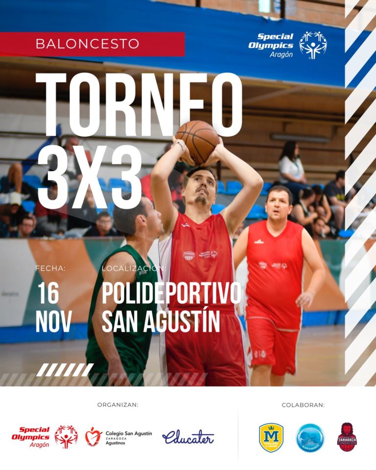 El Torneo de 3×3 de Special Olympics Aragón tendrá lugar este 16 de noviembre
